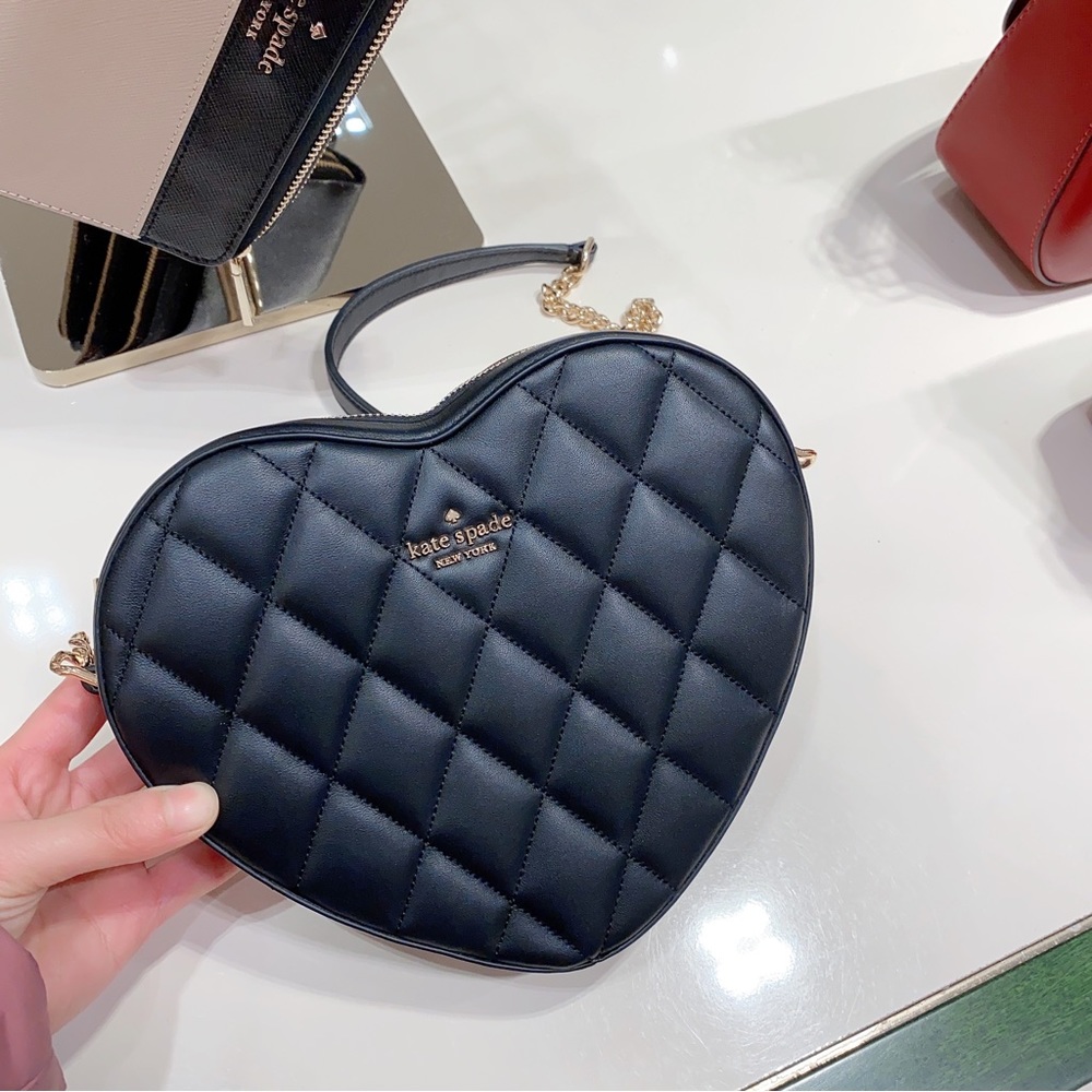 Kate spade Love Quilted Heart Crossbody Purse - Picture 2 of 9